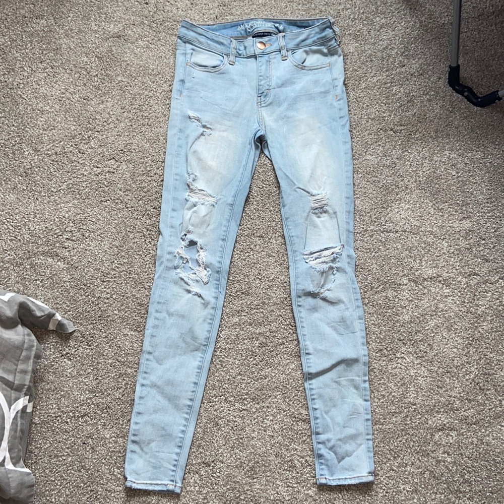 American Eagle “super super stretch” jeans